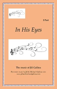 In His Eyes Two-Part choral sheet music cover Thumbnail